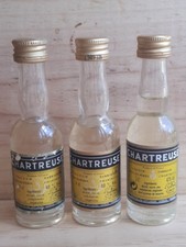lot 3x mignonnettes Chartreuse jaune 1993 2006 Liqueur miniature bouteille