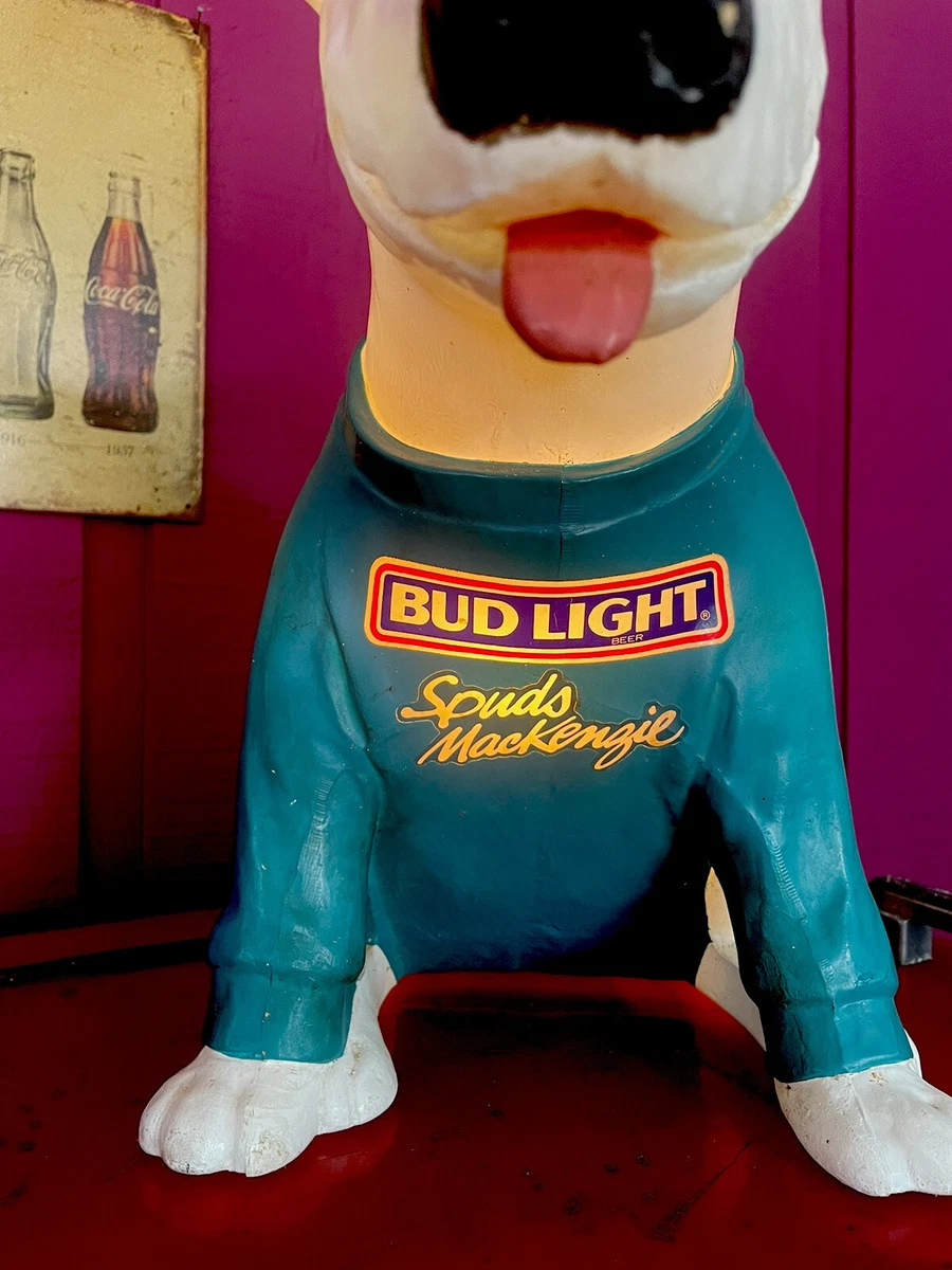 Vintage 1988 Bud Light Spuds Mackenzie Light Up Dog, 55 OFF