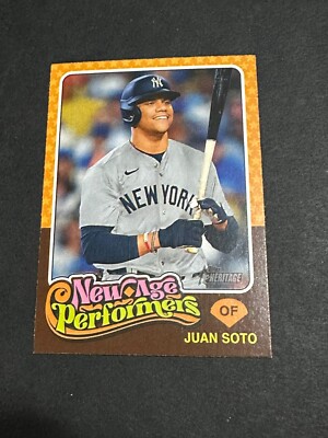 2024 HERITAGE JUAN SOTO NEW AGE PERFORMER #NAP-21 - YANKEES - FREE SHIPPING (4)