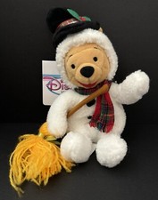 Disney Store Mini Bean Bag Plush Snowman Pooh 8" New W/ Tag D110