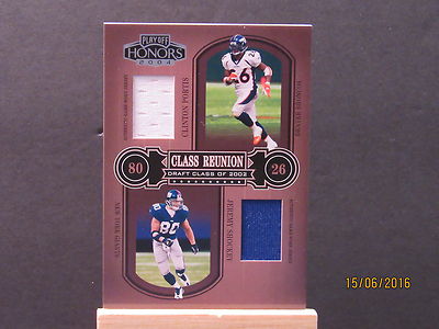 2004 Playoff Honors Klasse Reunion Trikots #CR24 Clinton Portis / Jeremy Shockey