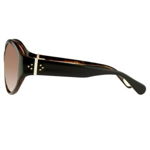 Linda Farrow luxury sunglasses Jackie O scallop oversized 925 Sterling women NOS - Picture 3 of 10