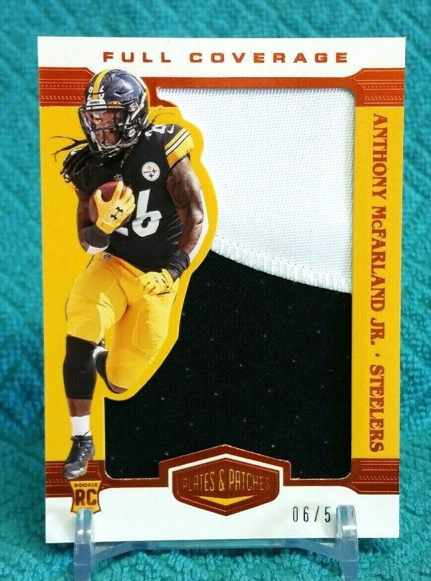 2020 Panini Plates & Patches Anthony McFarland Jr RC Orange /50 MEM #FC-40