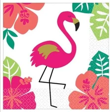 Aloha Summer Luau Tropical Beach Theme Party Paper Beverage Napkins