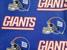 New York Giants NFL Cotton Fabric Yardage & Remnants