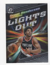 2023-24 DONRUSS OPTIC BASKETBALL LIGHTS OUT SCOOT HENDERSON PORTLAND BLAZERS