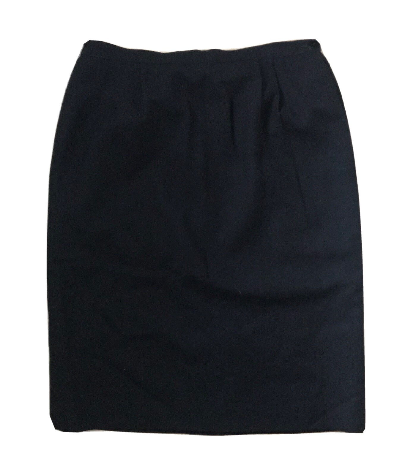 Vtg Pendleton Black Virgin Wool Lined Pencil Skir… - image 1