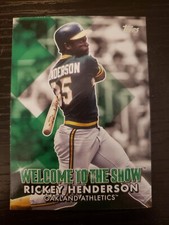2022 Topps Baseball Welcome to the Show Rickey Henderson #WTTS-46