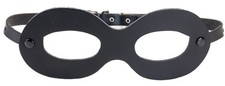 Eye Mask Genuine Cowhide Leather Masquerade Punk Goth Rave