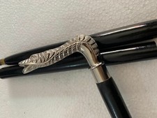 Designer Brass snake handle Vintage collectible Wooden walking stick Cane Gift