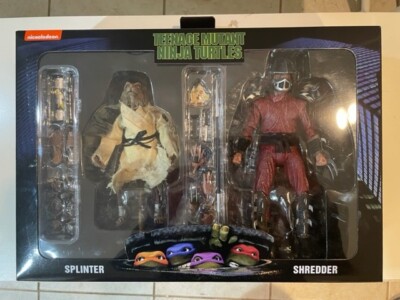 NECA Nickelodeon Teenage Mutant Ninja Turtles SPLINTER & SHREDDER 7'' Figure SET