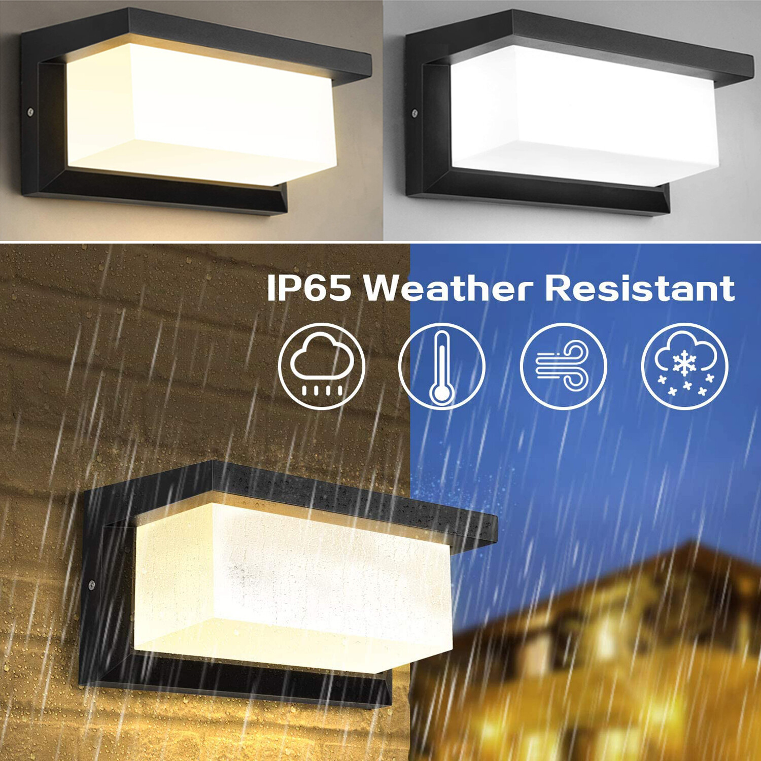 18W LED Außenleuchte mit Bewegungsmelder LED Außenlampe Wandleuchte