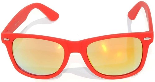 KIDS RED SUNGLASSES POLARIZED MIRROR LENS PROTECT CHILD'S EYES FROM UV & BAG - Picture 9 of 12