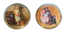 NIB Rockwells American Dream Collector Plates 1&2 W/Certificates Of Authenticity
