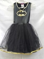 Rubies Girls Batgirl Costume Black  Gold Dress, Medium