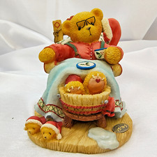 VTG Cherished Teddies 352713 Figurine Santa Bear A Little Holiday R R 1998 IOB