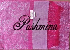 Pashmina Schal, 30% Seide; pink-beige A37; 70x180 cm; neu; beste Qualität!!