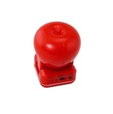 Red Apple-Shaped Portable Foldable Docking Station Stereo Speakers for Ipod