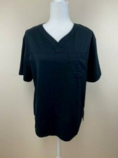 Dansko Mens S Daniel Solid Black Scrub Top Uniform Shirt Small