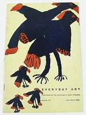 EVERYDAY ART American Crayon Company Fall Issue 1958 PRANG Watercolors Paints