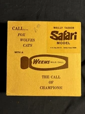 Vintage Wally Taber Weems Wild Call- Safari Model for Fox, Wolves and Cats