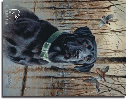 Ducks Unlimited Great Retrievers Dogs Hunt Cabin Wall Decor Metal Tin Sign - Picture 3 of 4