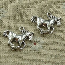 Free Ship 110 pcs tibetan silver horse charms 21x16mm L-3563