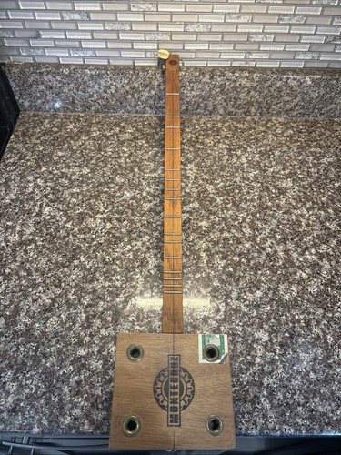 Handmade 1 String Electric Cigar Box Guitar Montecruz Canjo Diddley Bow