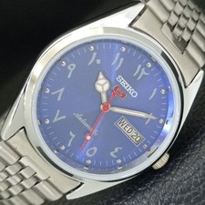 OROLOGIO UOMO QUADRANTE BLU SEIKO 5 AUTOMATICO 6309A JAPAN VINTAGE RICONDIZIONATO a441235-1
