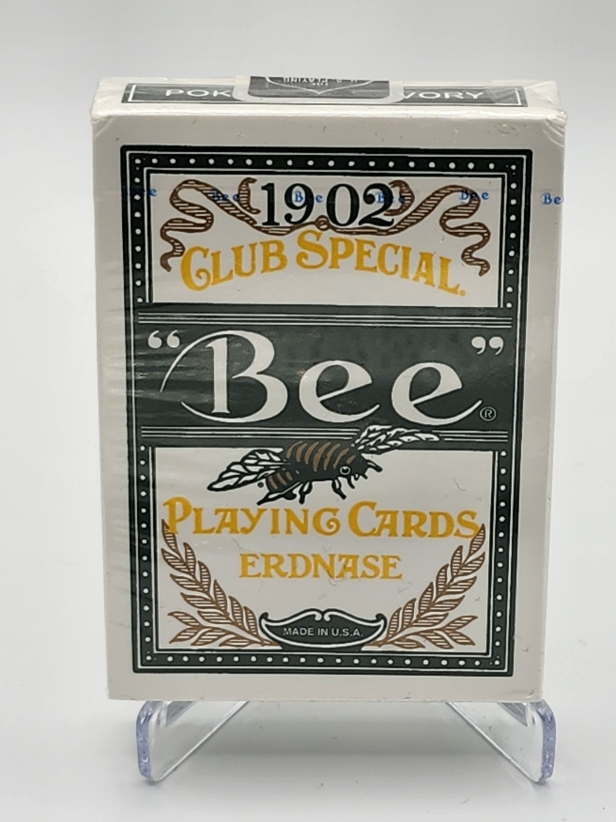 Bee Erdnase 1902 Green Acorn Back Playing Cards - Sealed