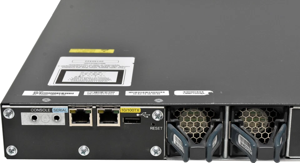 Cisco Catalyst WS-C3560X-48PF-S 48 porte RJ-45 PoE + switch GE + C3KX-NM-1G 1... - Immagine 4 di 4