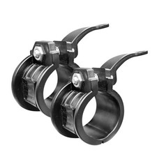 Olympic Barbell Clamps 2 inch Adjustable Barbell Clips Quick Release Pair Black