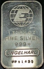 Engelhard 1 Troy Oz Silver Bar 0.999+ Fine - Old Glory C&C Weekly 1c Auction!