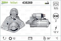 Valeo 438269 Starter FÜR Nissan Opel Renault Vauxhall