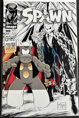 Spawn #10 Classic Todd McFarlane Cover with Cerebus Image Comics 1993 VF/ NM