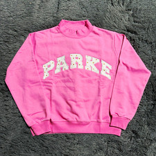 Parke Women s Varsity Mockneck Sweatshirt Bloom Collection Blossom Size L/XL