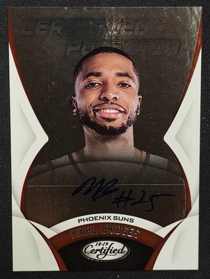 2018-19 Panini Certified #CP-MIB Mikal Bridges Certified Potential Autographs