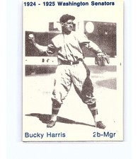 1975 TCMA 1924-25 Washington Senators Bucky Harris