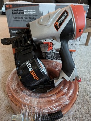 Paslode PF237C TetraGrip Subfloor Coil Nailer #503000 w/ Bonus Air Hose