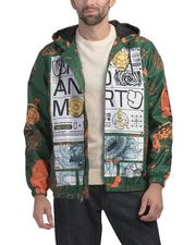 Rick and Morty Members Only Windbreaker Jacket Sz LARGE hoodie NWT