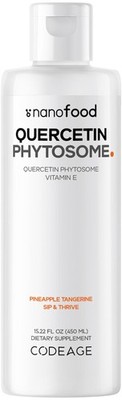 Codeage Liposomal Quercetin Phytosome Liquid 1000mg Dihydrate, 3-Month Supply