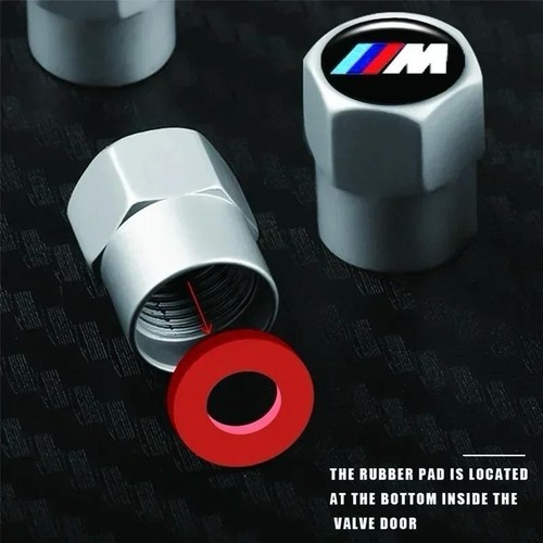 4x Ventilkappen Reifen für BMW M-Logo Aluminium - Picture 9 of 15