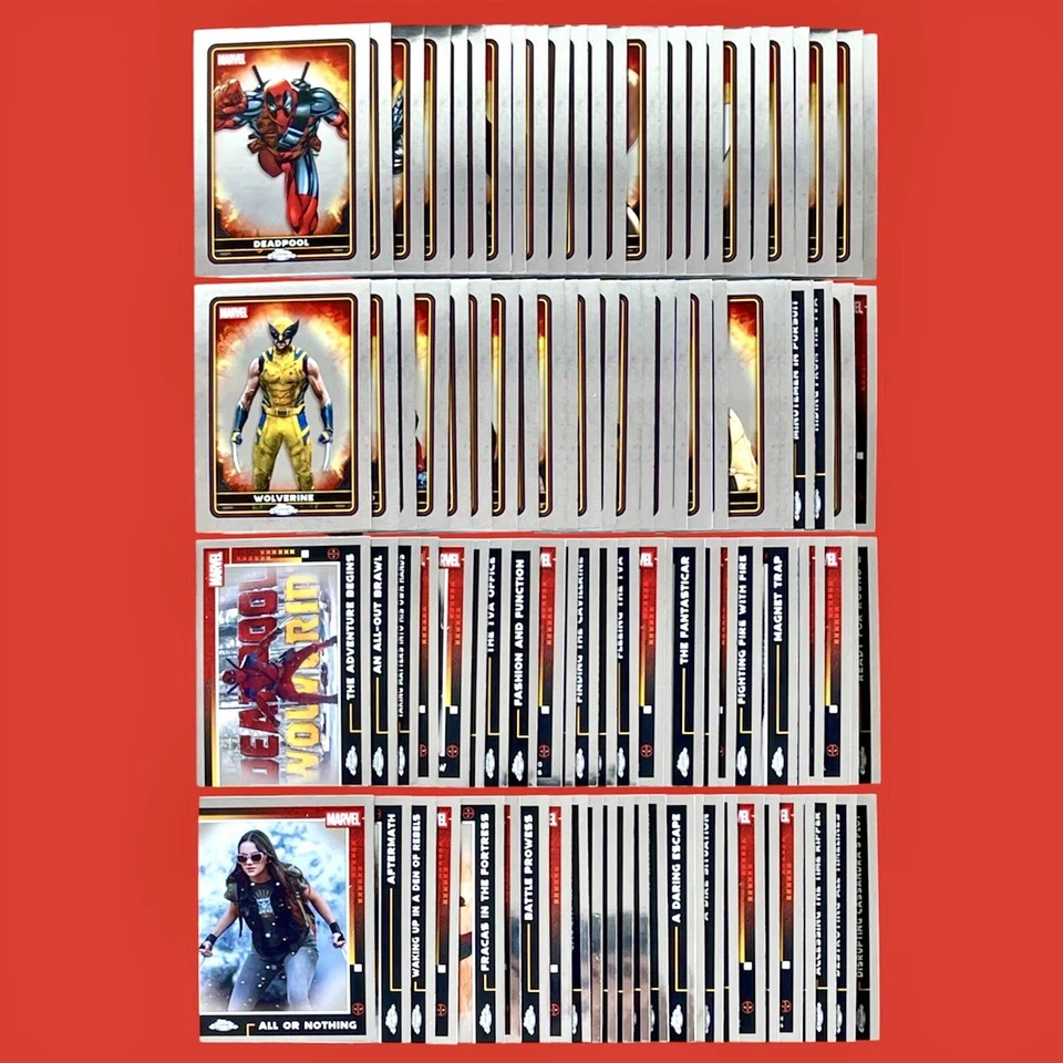 Topps Chrome 2025 Deadpool Marvel Studios MCU - Lot de 100 cartes de base - Photo 1/1