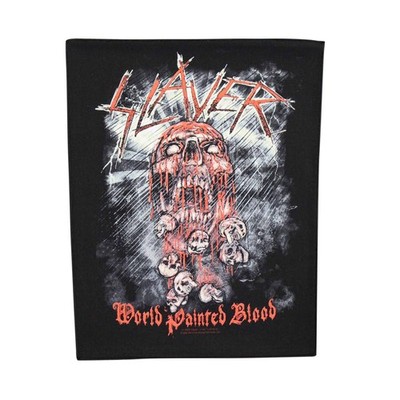 Large Slayer World Painted Blood Sew On Battle Jacket Patch - OFFICIAL
