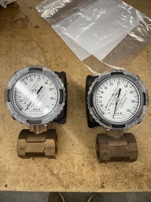RCM Flo-Gage 1/2-71-R-3-CDF2V Flow Meter, 0.4 3.0 GPM, 1/2  NPT