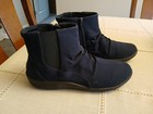 LADIES CLARKS CLOUDSTEPPER CUSHIONED BLUE SUEDE ZIP ANKLE BOOTS SIZE 9 — photo 1