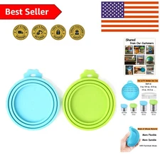 Durable Silicone Can Lids for Pet Food - Three Sizes Fit All Standard Cans