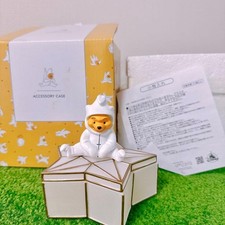 Disney Star-Shaped Ceramic Accessory Case with Bear Character Used