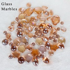 Water Red Glass Marbles Glass Beads Vase Fish Tank Decor Kids Toy Game Crafts