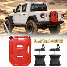 10l 2.6gallon Fuel Can Emergency Backup Gas Tank For Jeep Offroad Suv Atv Wlock